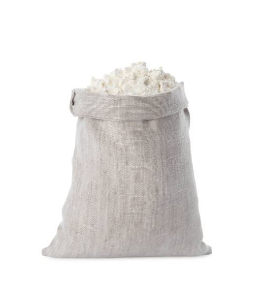 istock Sack with organic flour isolated on white 1394225883