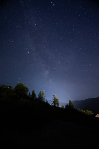 istock Starry night in the mountains 1394228326
