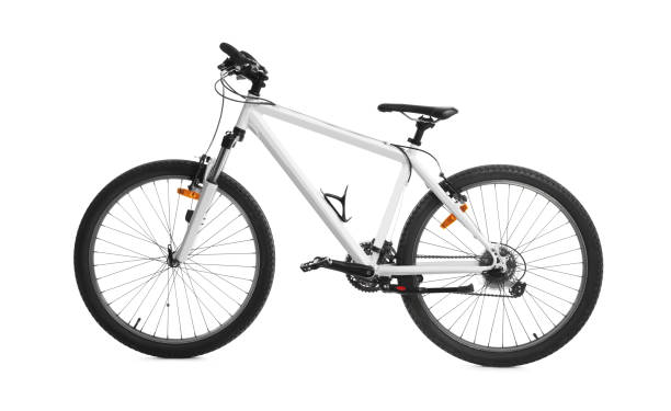 istock Modern sport mountain bike on white background 1394228721