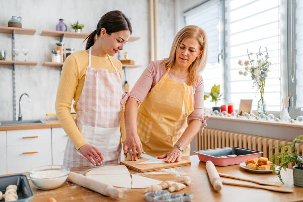 istock Mother And Daughter Baking In The Kitchen 1394229794