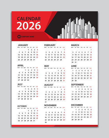 Calendar 2026 Template Wall Calendar 2026 Year Desk Calendar 2026 ...