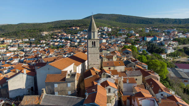 istock City Omisalj on island Krk from above 1394240571