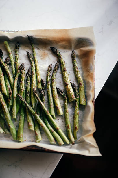 Fresh Roasted Asparagus on Sheet Pan
