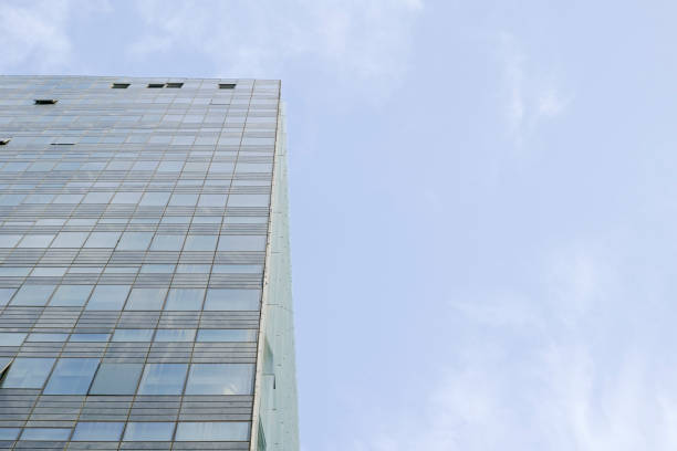 istock Facade of modern building in business district 1394240970
