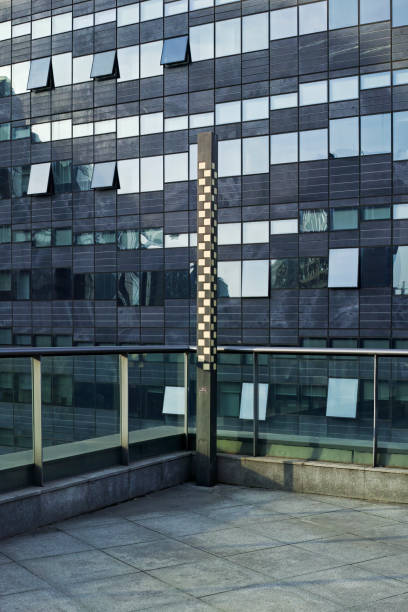 istock Facade of modern building in business district 1394242669