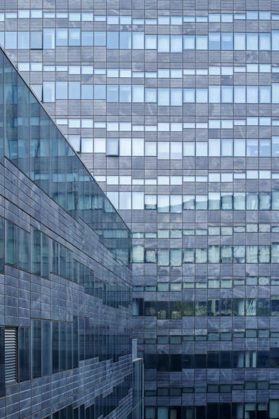 istock Facade of modern building in business district 1394243006