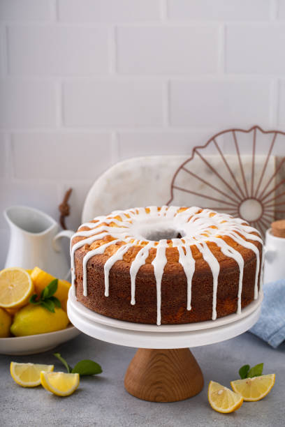 istock Lemon pound cake with powder sugar glaze 1394250889