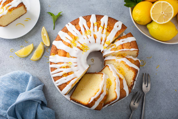 istock Lemon pound cake with powder sugar glaze 1394250893