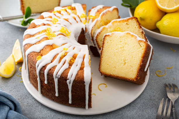 istock Lemon pound cake with powder sugar glaze 1394250896