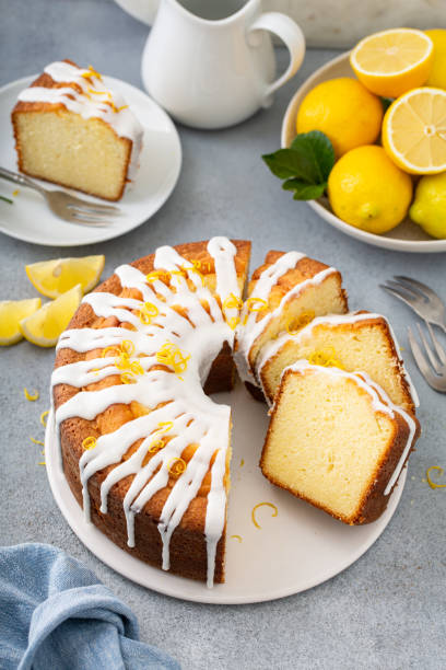 istock Lemon pound cake with powder sugar glaze 1394250898