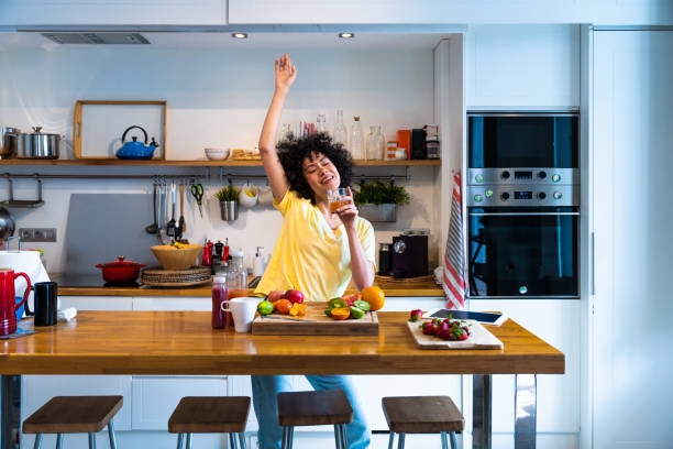 istock Beautiful latino woman at home 1394262004