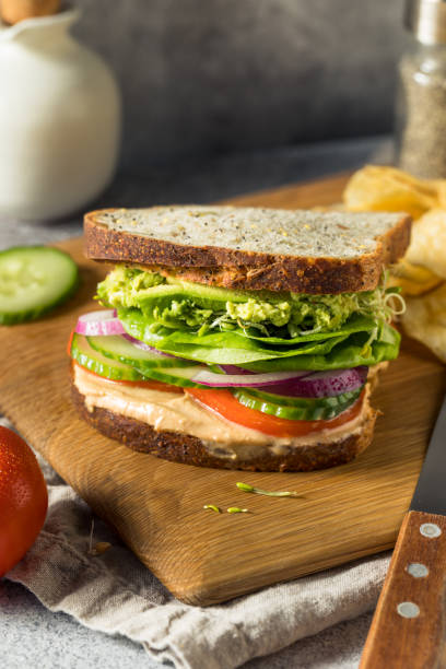 istock Homemade Mediterranean Veggie Hummus Sandwich 1394262091