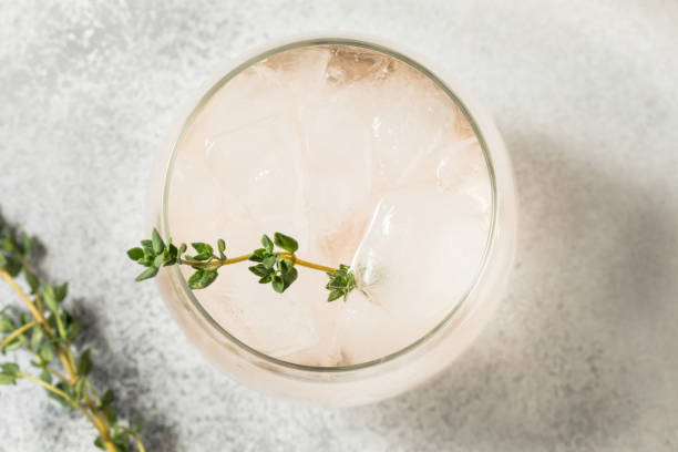 istock Boozy Pink Rose Wine Spritzer 1394262210