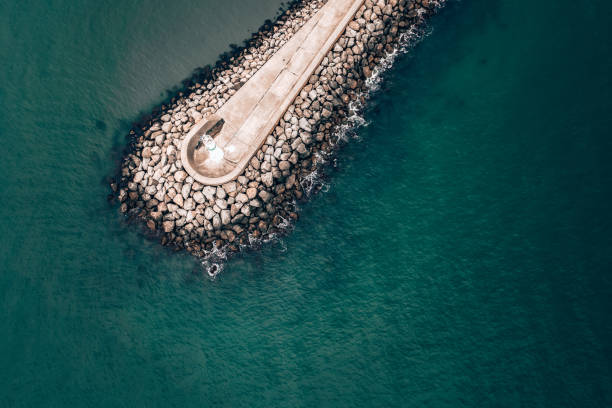 istock Entrance to port. 1394263243