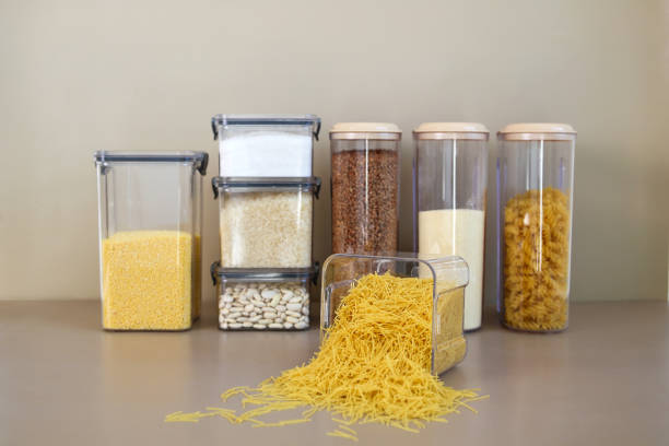 istock Containers for storing bulk products in the kitchen. 1394268936