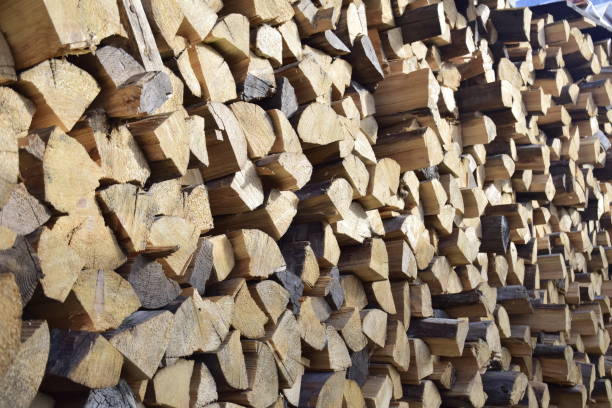 istock firewood stacked near the wall close-up 1394269768