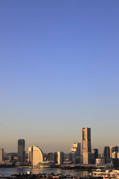 Yokohama Minatomirai 21 in Japan (evening scene)