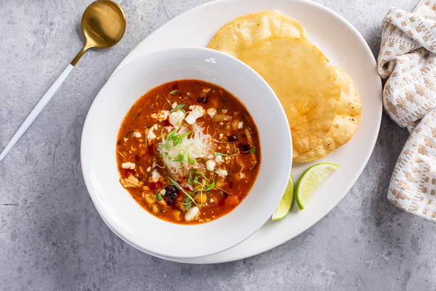 istock Mexican chicken soup topped with cotija cheese 1394281284