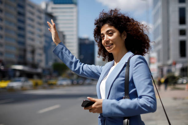 istock Young businesswoman communting to work 1394289587