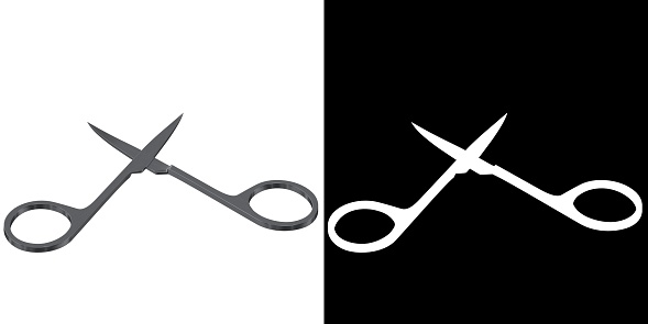 tailor's scissors and a ruler in a tailor's shop