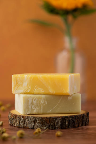 istock Closeup Handmade Soap and Flowers 1394329314
