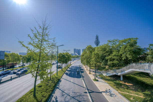istock Wuchazi bridge in Chengdu on a sunny day 1394332176