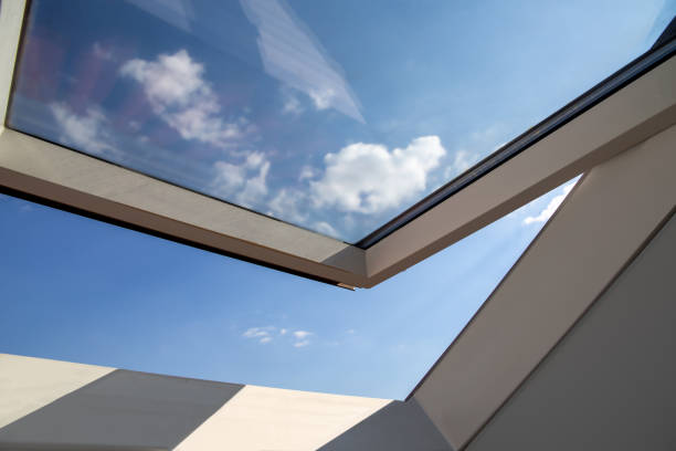 istock Interior view from a roof window 1394346664