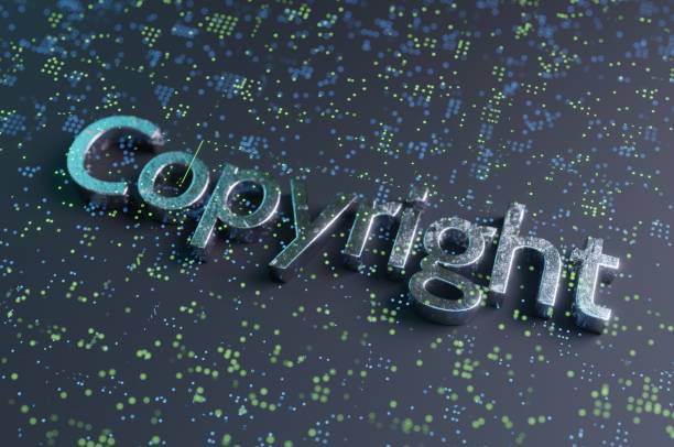 copyright Modern Copyright on digital content. copyright stock pictures, royalty-free photos & images