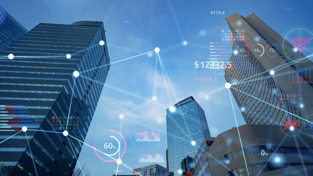 istock Smart city and communication network concept. 5G. IoT (Internet of Things). Telecommunication. 1394351011