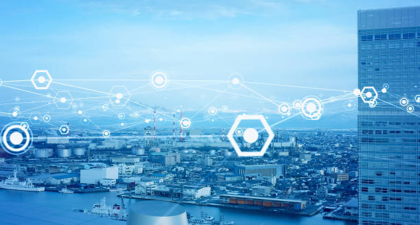 istock Smart city and communication network concept. 5G. IoT (Internet of Things). Telecommunication. 1394351720