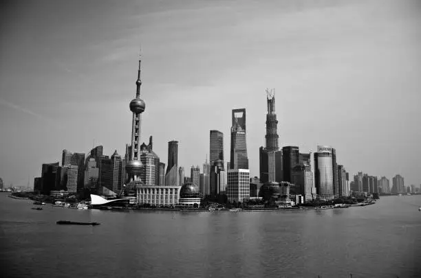 View of Pudong from The Bund, Shanghai, China