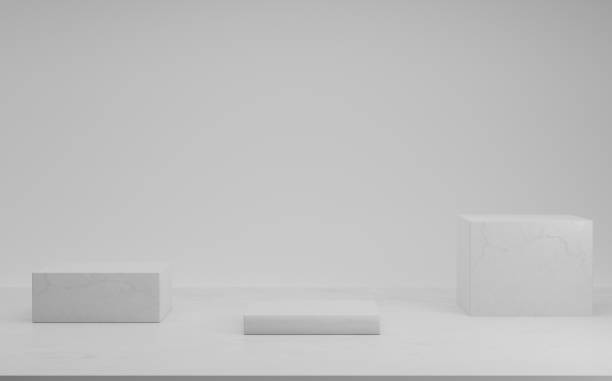 istock Mock up scene geometry shape podium for product presentation branding and packaging presentation. 3D rendering 1394355318