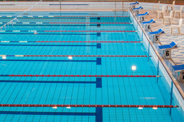 istock Lines in a swimming pool basin 1394364657