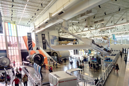 Seattle, USA - September 2 2018 Seattle Boeing Museum