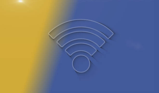 istock Wifi mobile network communication symbol digital concept 3d illustration 1394370949