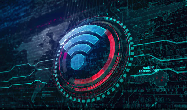 istock Wifi mobile network communication symbol digital concept 3d illustration 1394371252