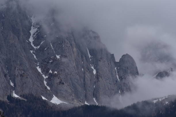 istock Dolomites in the clouds, view of Peralba Mount, Italy 1394376784
