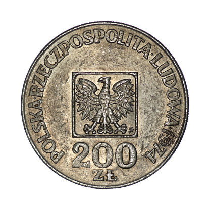 200 zlotys - XXX Years of the People's Republic of Poland - 1974 on a white background