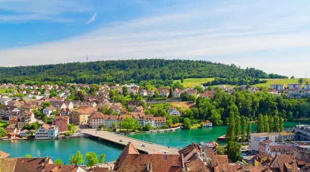 View of the city of Schaffhausen, Switzerland