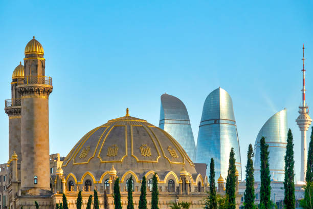 mezquita de taza pir - azerbaiyán fotografías e imágenes de stock