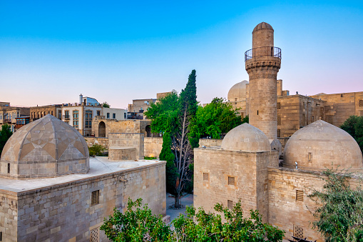 Rear view of the Palace of the Shirvanshahs, Baku, Azerbaijan