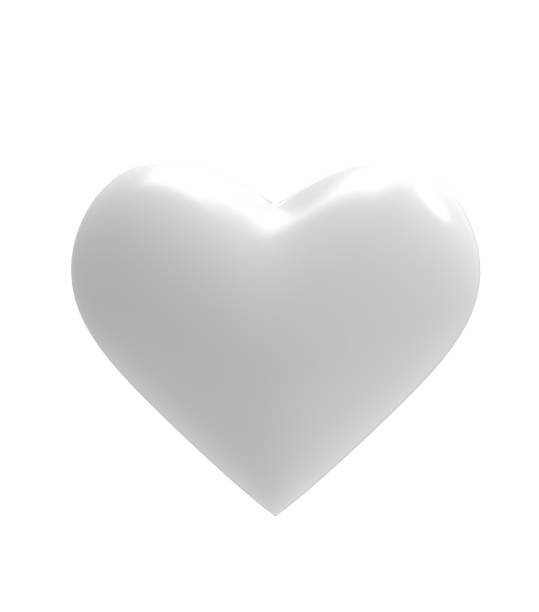 istock Heart icon isolated on white background. 3D illustration. 1394396351