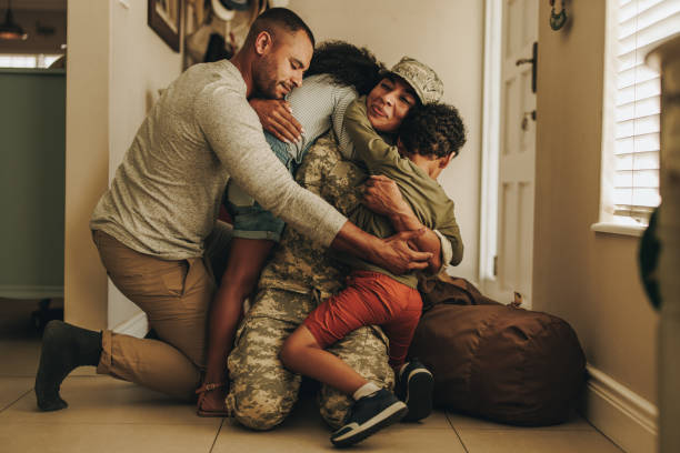 istock Happy military homecoming 1394396661