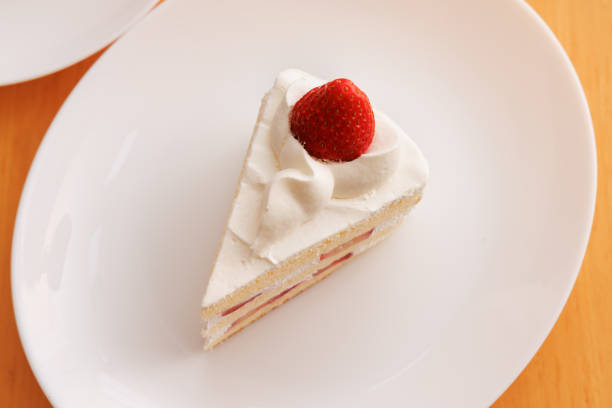 A delicious shortcake with fresh strawberries