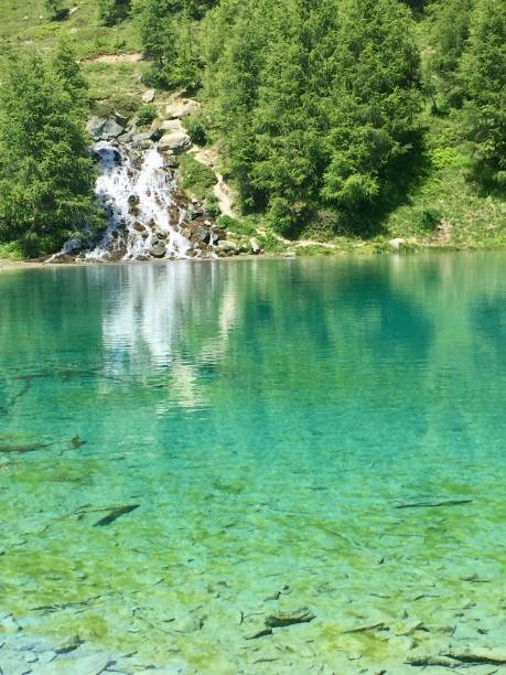 istock Switzerland - Valais - Arolla - blue lake 1394403226