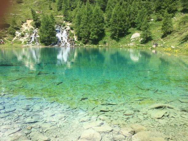 istock Switzerland - Valais - Arolla - blue lake 1394403503