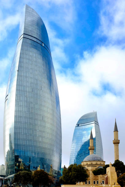 istock Flame towers and Shahids Mosque 1394404038