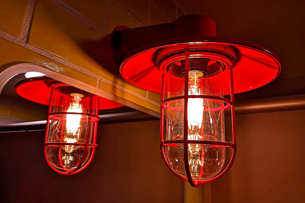 istock The red lantern near the mirror 1394404713