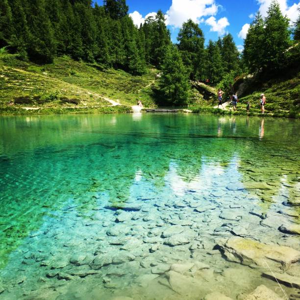 istock Switzerland - Valais- Arolla- blue lake 1394404715
