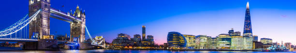 istock London Tower Bridge The Shard illuminated at sunset Thames panorama 1394410116